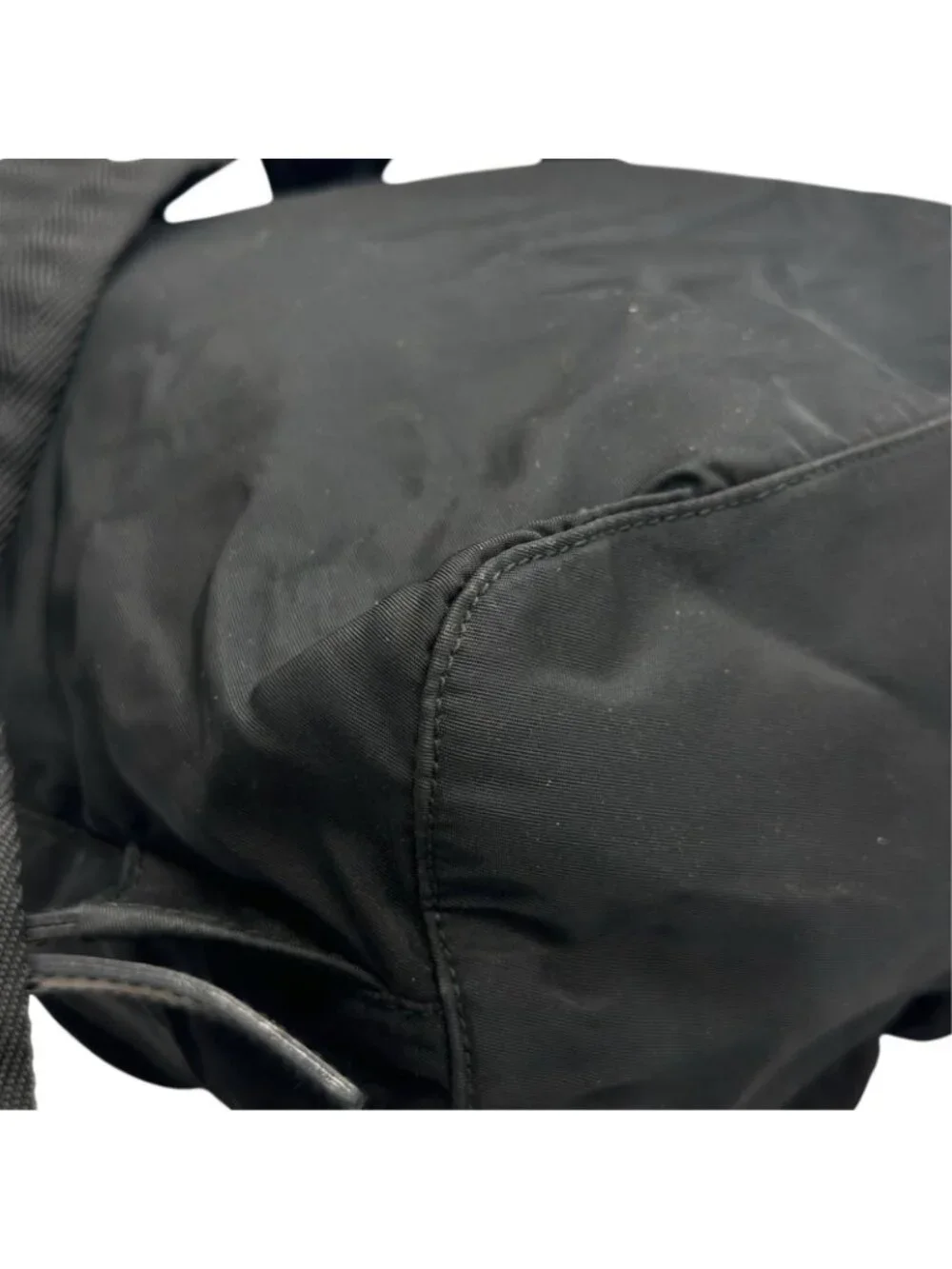 Prada Triangle Logo Backpack Nylon Black